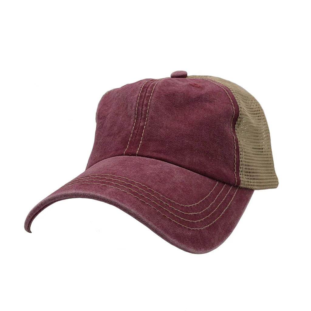 AS-1012 - Pigment Dyed Trucker Mesh Cap