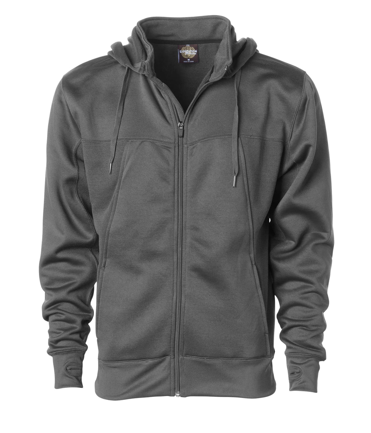 EXP80PTZ  Poly-Tech Zip Hooded Sweatshirt