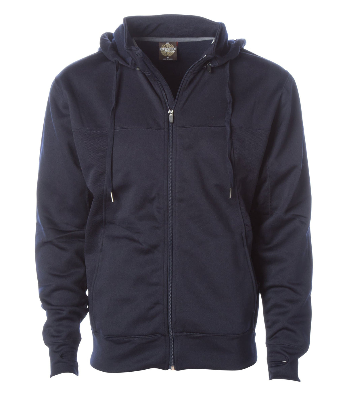 EXP80PTZ  Poly-Tech Zip Hooded Sweatshirt