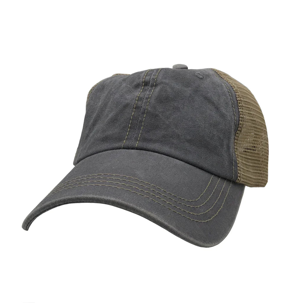 AS-1012 - Pigment Dyed Trucker Mesh Cap