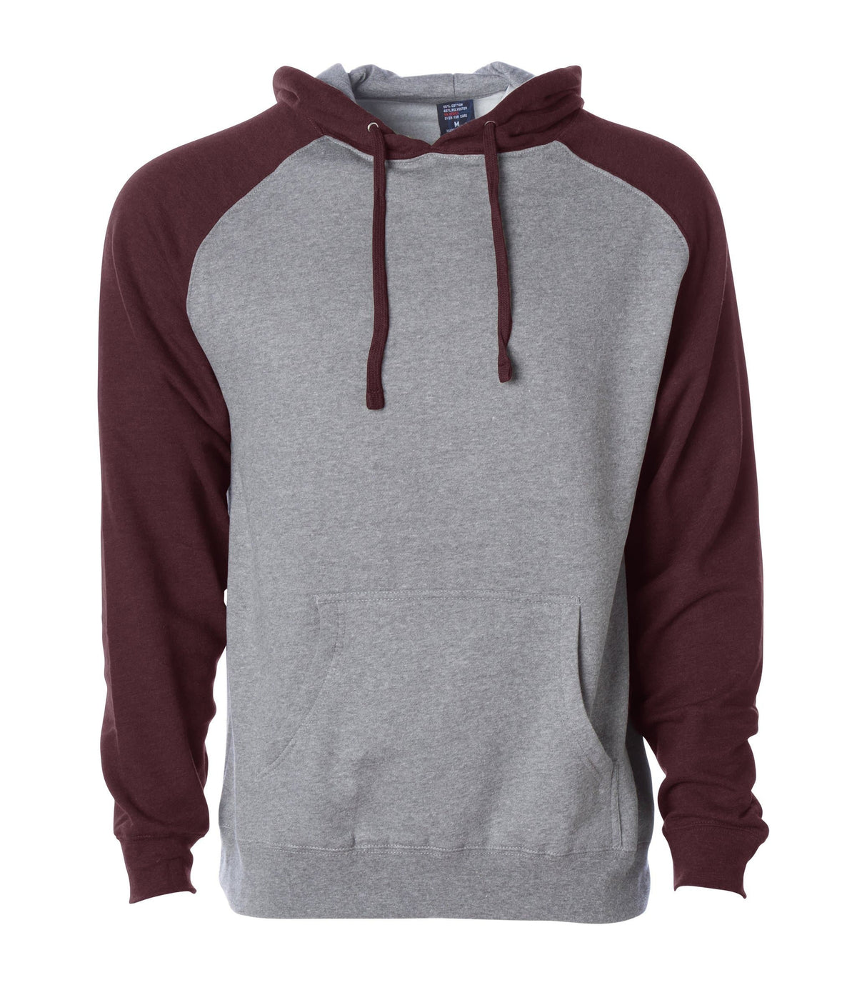 IND40RP Raglan Hooded Pullover Sweatshirt