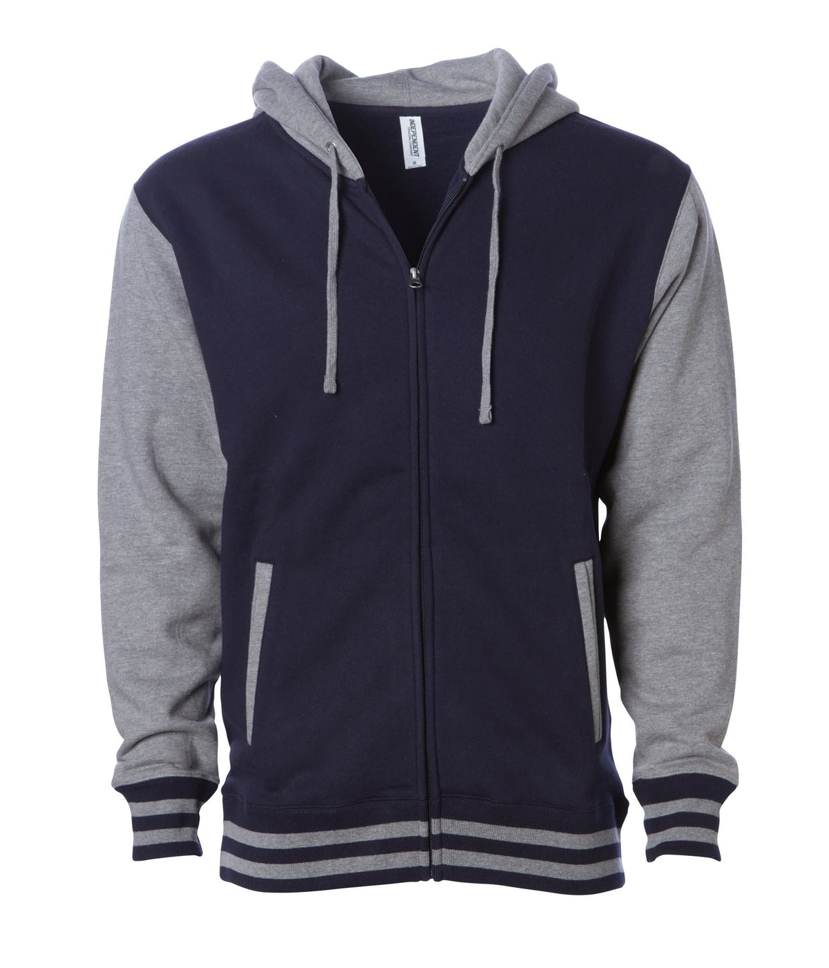 IND45UVZ Unisex Heavyweight Varsity Zip Hood