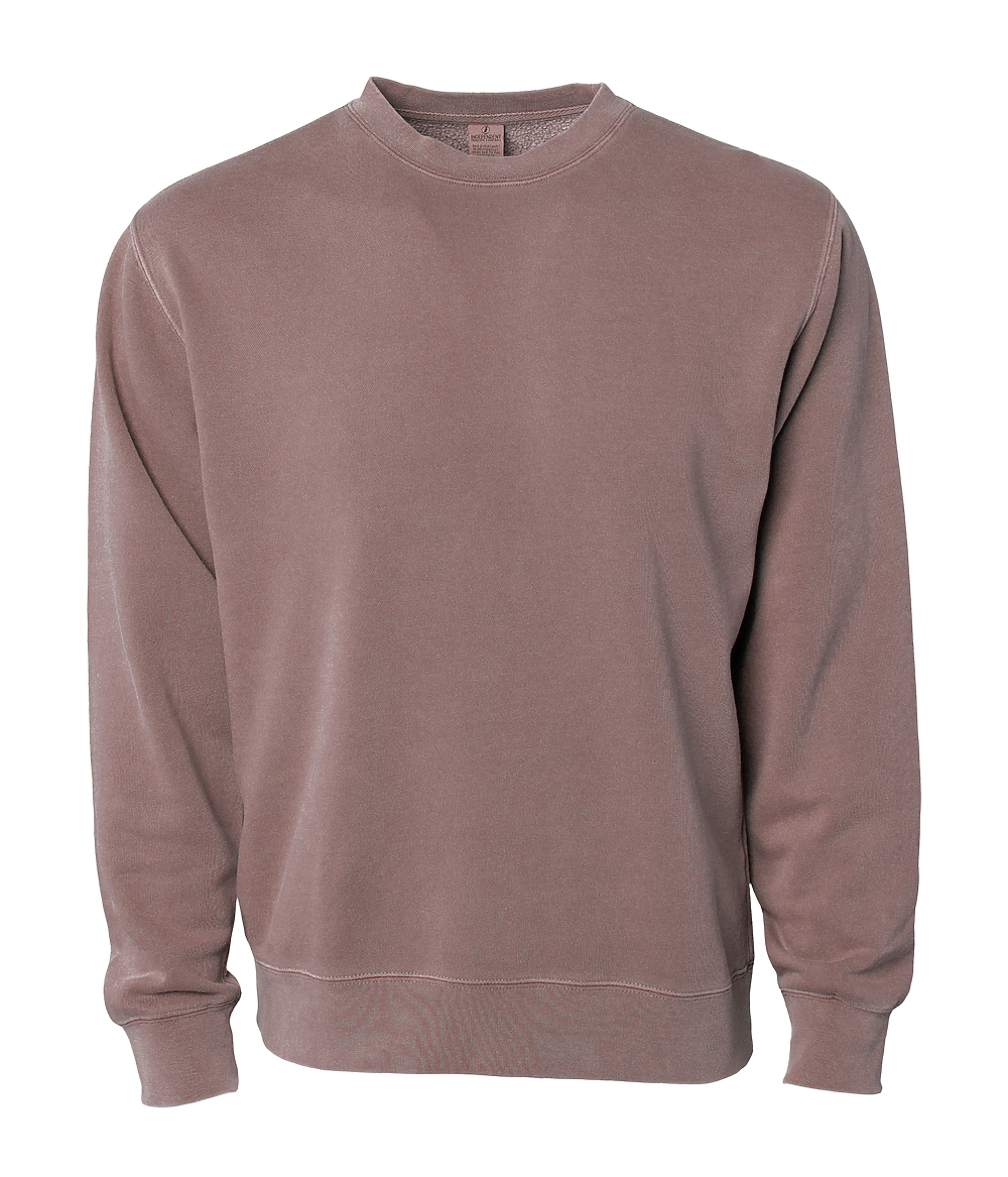 PRM3500 Unisex Midweight Pigment Dyed Crew Neck