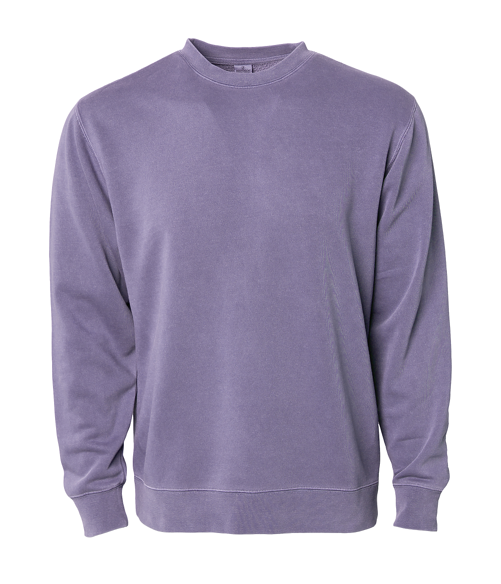 PRM3500 Unisex Midweight Pigment Dye Crew