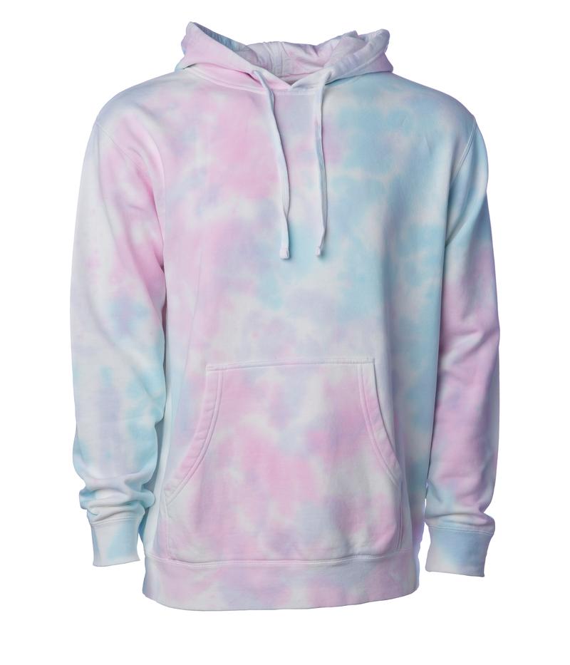 PRM4500TD - Unisex Midweight Tie Dye Hooded Pullover