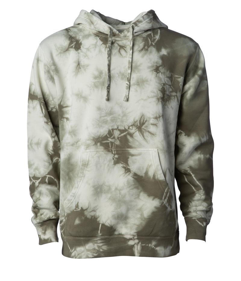 PRM4500TD - Unisex Midweight Tie Dye Hooded Pullover